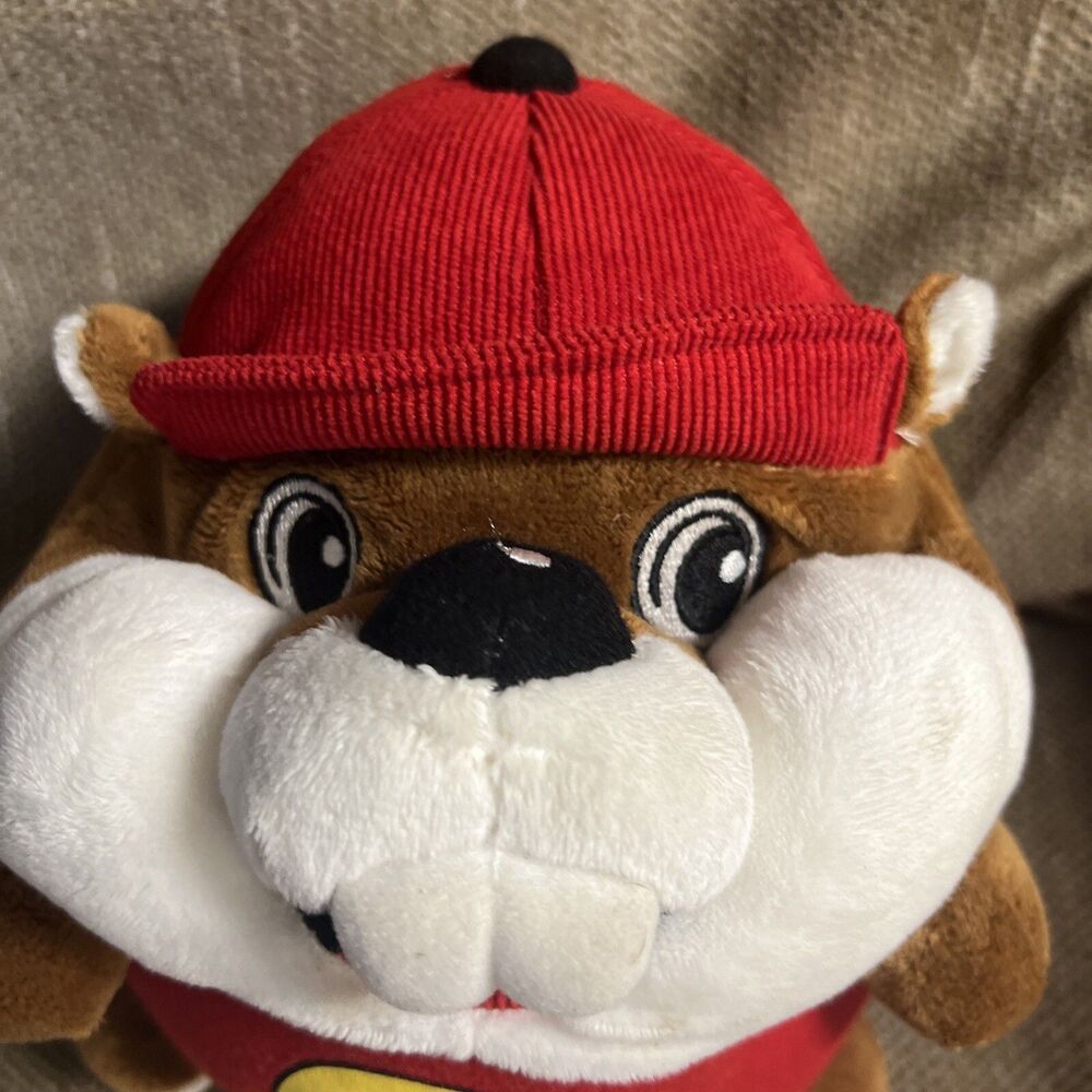 BUCEES PLUSH STUFFED ANIMAL BUCKY THE BEAVER 7 INCH ROUND JAAG GAS BUC-EE'S